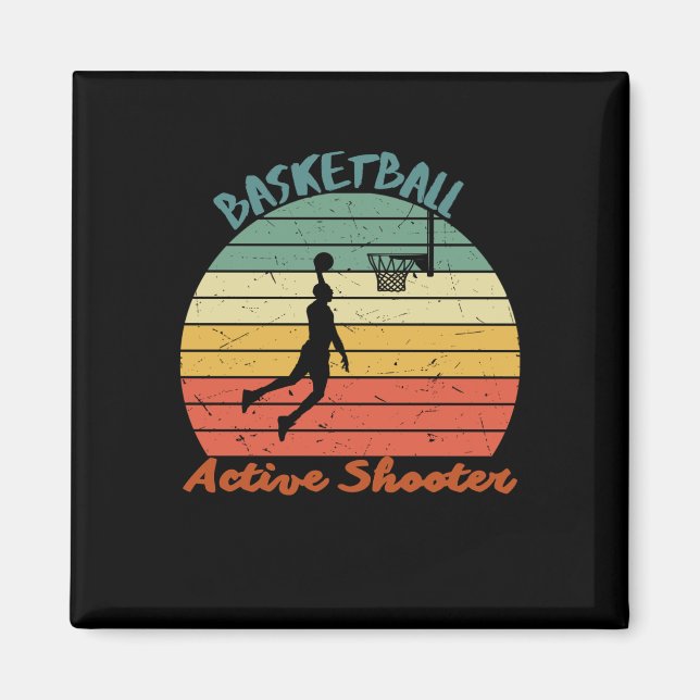 Active Shooter Basketball 8 Magnet (Framsidan)