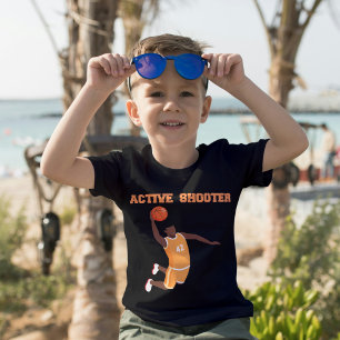 Active Shooter Basketball Älskare-barn T Shirt