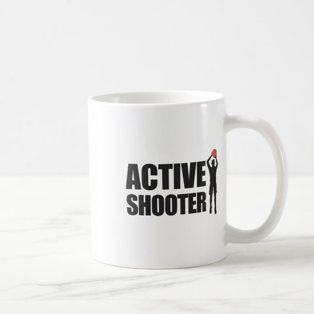 Active Shooter Basketball Player Basketball Player Kaffemugg (Höger)