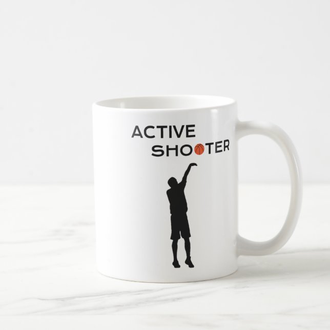 Active Shooter Basketball Player Basketball Player Kaffemugg (Höger)