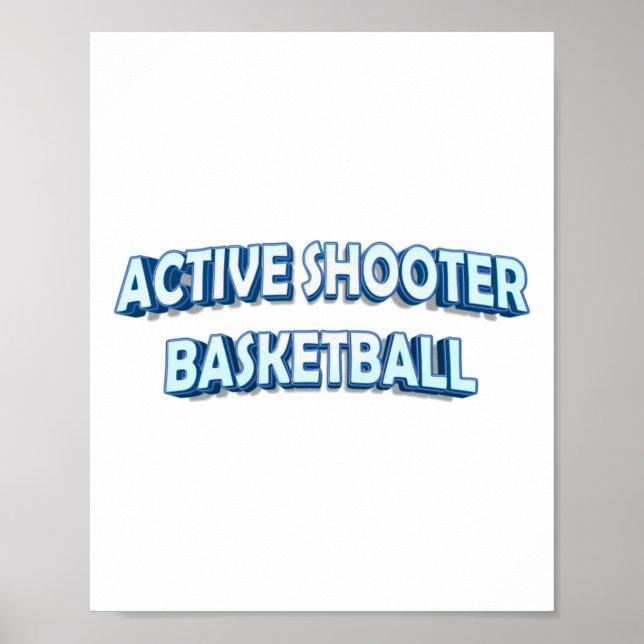 Active Shooter Basketball Poster (Framsidan)