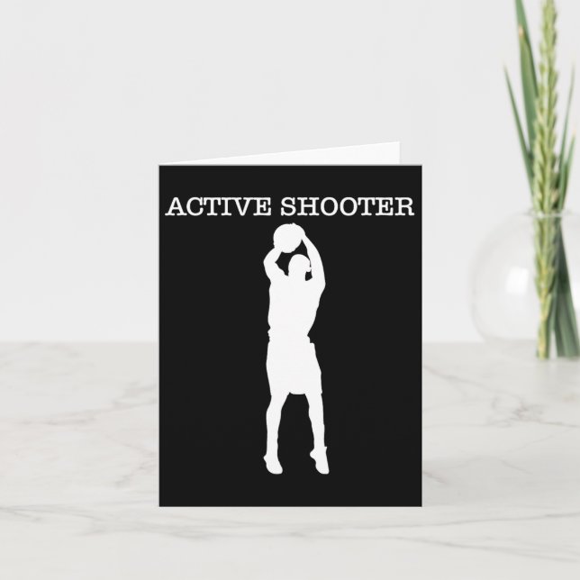 Active Shooter Bysketbyll Älskare Kort (Framsida)
