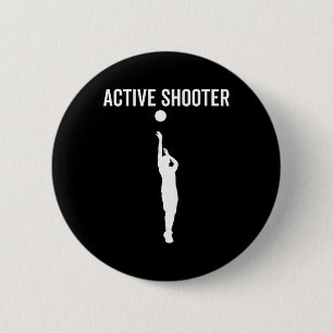 Active Shooter Bysketbyll Roligt Sport Älskare Hum Knapp