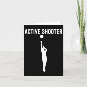 Active Shooter Bysketbyll Roligt Sport Älskare Hum Kort
