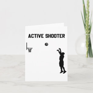 Active Shooter Sketll Älskare Manar Kvinnor 1 Kort