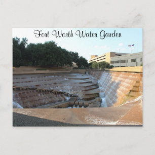 Active Vatten Bassäng - Fort Worth Vatten Garden # Vykort
