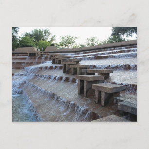 Active Vatten Bassäng - Fort Worth Vatten Garden # Vykort