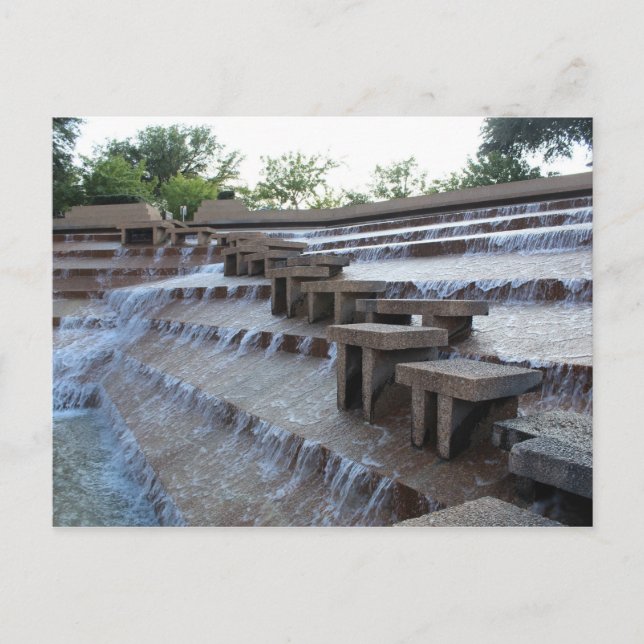 Active Vatten Bassäng - Fort Worth Vatten Garden # Vykort (Framsida)