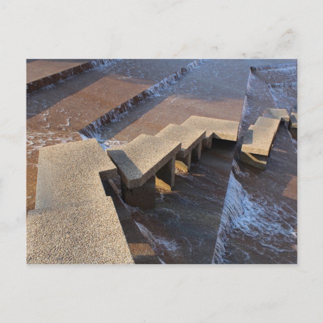 Active Vatten Bassäng - Fort Worth Vatten Garden # Vykort (Framsida)