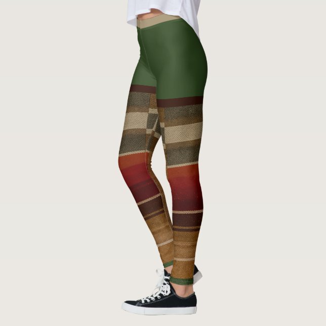 ACTIVEWEAR LEGGINGS - "GRÖNT SALSA" (Vänster)