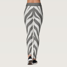 ACTIVEWEAR LEGGINGS - "WHITE TIGER" -