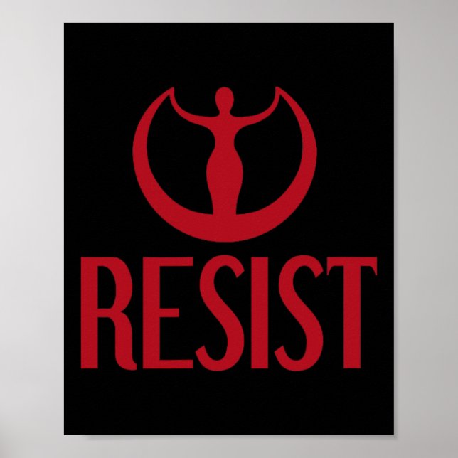 Activism Resistens Goddes Astraea Logotyp Feminist Poster (Framsidan)