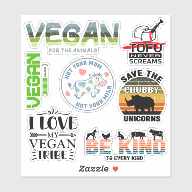 Activism Vegan Stickers Klistermärken (Ark)