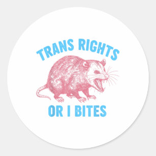 Activist Lgbtq Transgender Equality Trans Högers O Runt Klistermärke