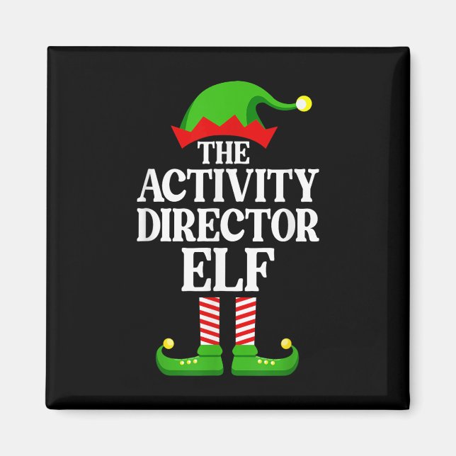 Activity Director Elf Family Matching Group Funny  Magnet (Framsidan)