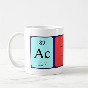 Acton Periodisk bord namn mugg