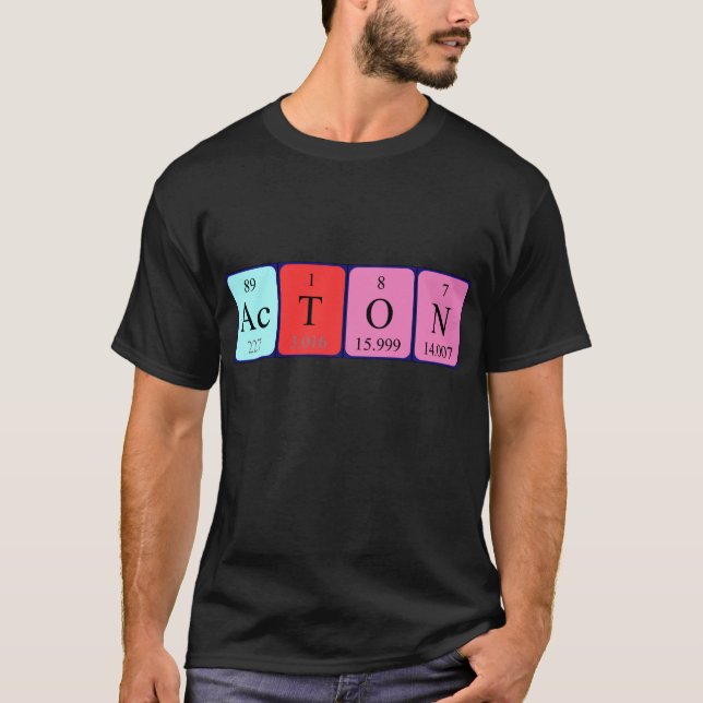 Acton Periodisk skjorta bord namn Tee Shirt (Framsida)