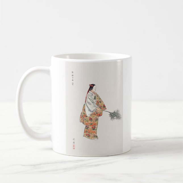 Actor Hanjo japan-konsmålning Kogyo Tsukioka Kaffemugg (Vänster)
