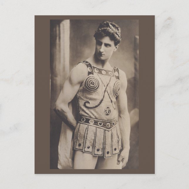 Actor in Roman Costume 1910 Vykort (Framsida)