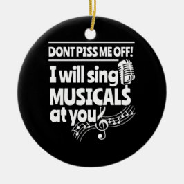Actor kommer att spela Sjunga musicals på dig Julgransprydnad Keramik