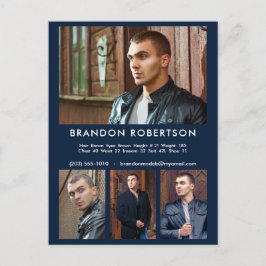 Actor Model 4 Photo Comp/Zed-mall - marknadsföring Vykort