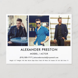 Actor Model Comp/Zed Card 3 fotovitt vykort