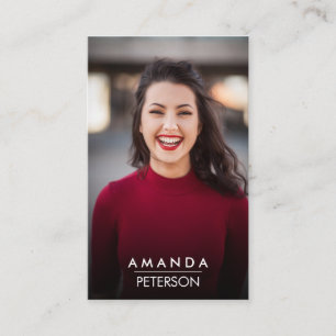 Actor Models Dancer Photo QR CODE Visitkort