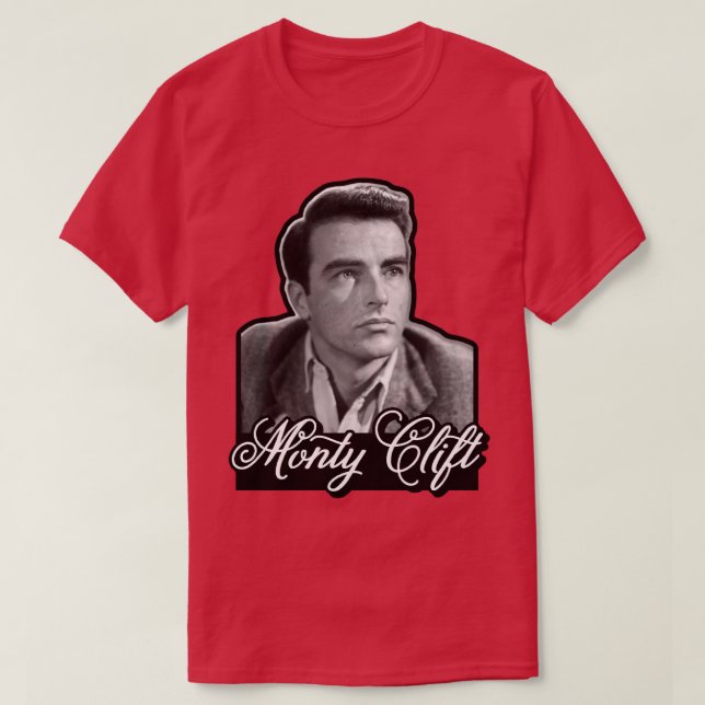 Actor Montgomery Clift Monty Clift T Shirt (Design framsida)