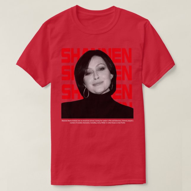 Actor Shannen Doherty TShirt T Shirt (Design framsida)