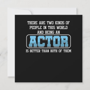 Actor Theater Movie Actress Acting Theater Gift Inbjudningar