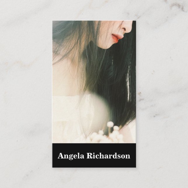 Actors and Models Modern Minimalist Business Card Visitkort (Framsida)