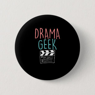 Actress Actress Acting Gift med Drama Geek Clapper Knapp