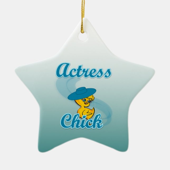 Actress-Chick nr 3 Julgransprydnad Keramik (Framsidan)