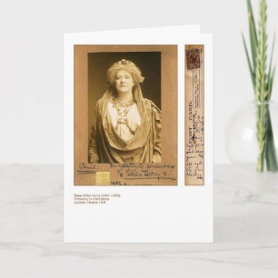 Actress Ellen Terry Greeting-kort Kort