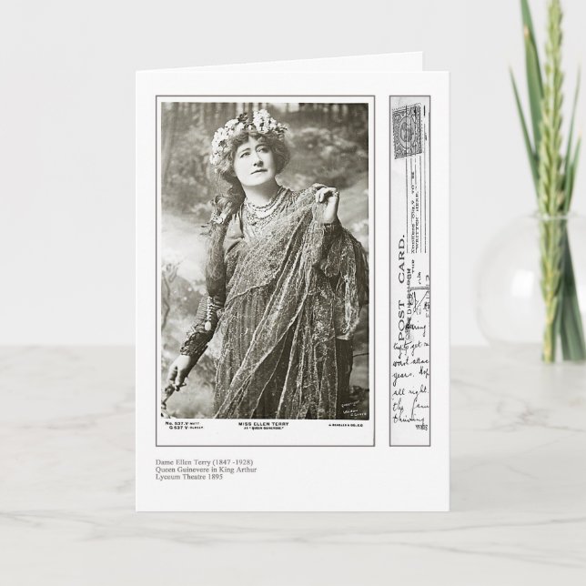 Actress Ellen Terry Greeting-kort Kort (Framsida)
