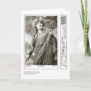 Actress Ellen Terry Greeting-kort Kort