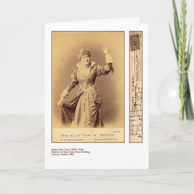 Actress Ellen Terry Greeting-kort Kort (Framsida)
