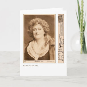 Actress Ellen Terry Greeting-kort Kort