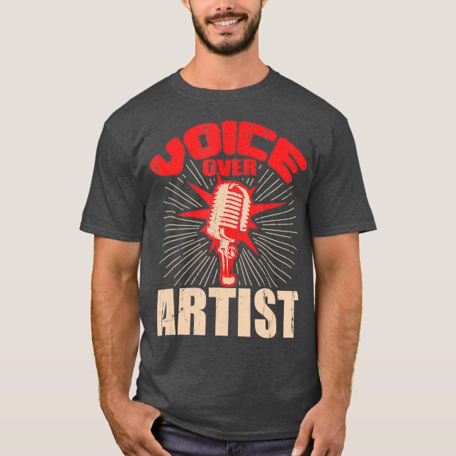 Actress Gift för talopartist Microphone Actress T Shirt (Framsida)