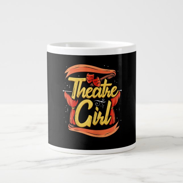 Actress Girl Musical Broadway Actress Acter Jumbo Mugg (Framsidan)
