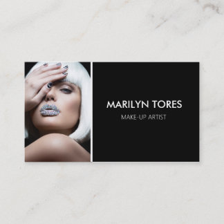★ Actress-Hairstylist-Model Modern Headshot Visitkort