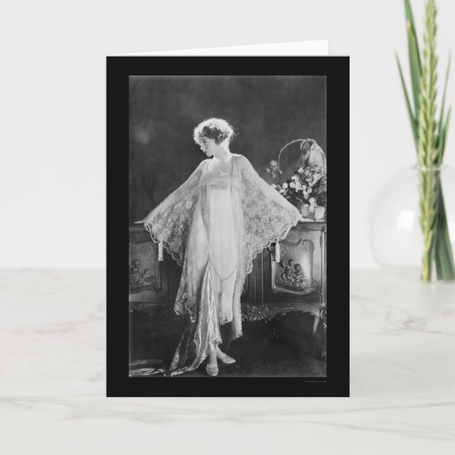 Actress Lillian Gish 1922 Kort (Framsida)