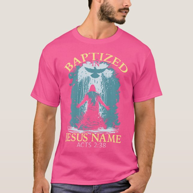 Acts 238 Vatten Baptism Christian T Shirt (Framsida)