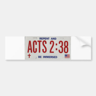 ACTS_2_38_license_plate02 Bildekal