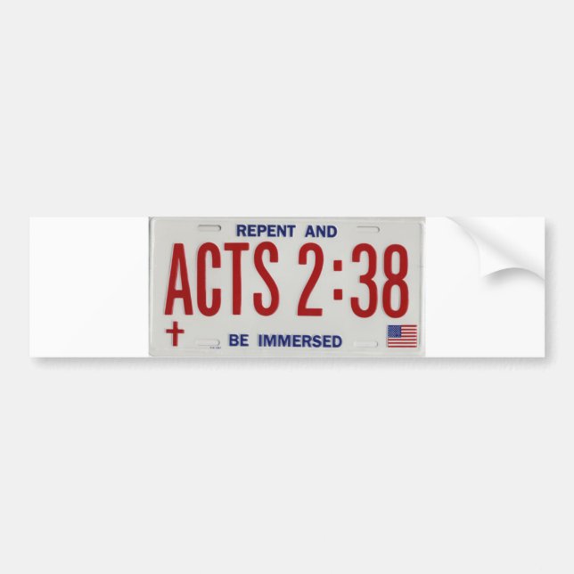 ACTS_2_38_license_plate02 Bildekal (Framsidan)