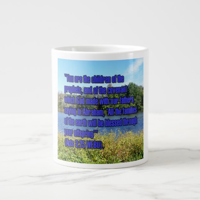 Acts 3:25 WEBU Mug Jumbo Mugg (Framsidan)