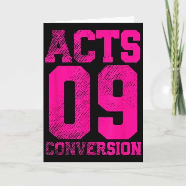 Acts 9 Conversion Bible Chapter Jersey Design  Kort (Framsida)