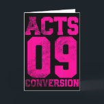 Acts 9 omvändelse Bibelkapitel Jersey Design  Kort<br><div class="desc">Acts 9 omvändelse Bibelkapitel Jersey Design</div>