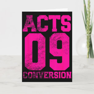 Acts 9 omvändelse Bibelkapitel Jersey Design  Kort