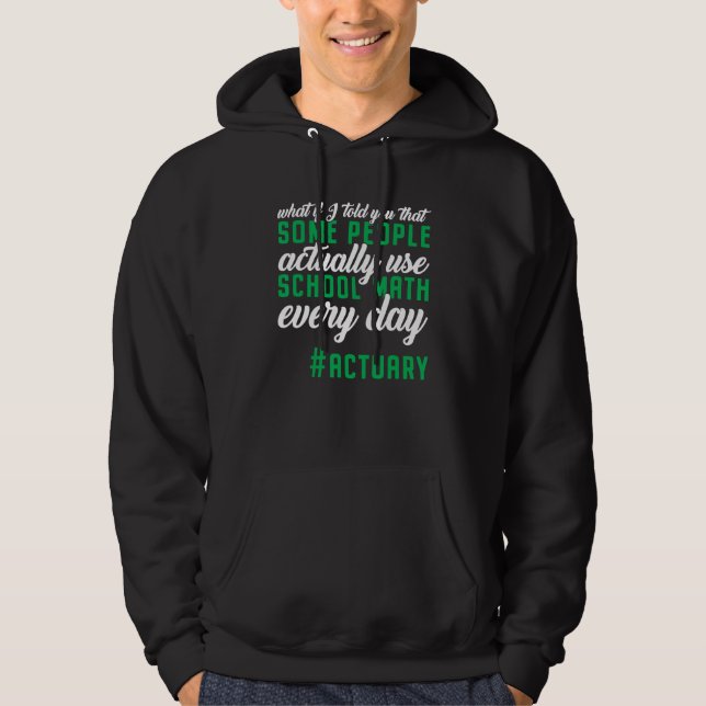 Actuary Actuaries Spreadsheet Risk Analysis Statis Hoodie (Framsida)